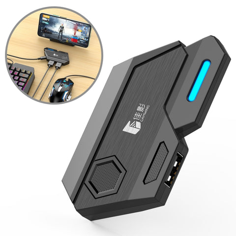 GAMWING MixSE Bluetooth 5.0 Tastiera Mouse Convertitore Instrument auxiliaire pour les jeux de tir, MixSE
