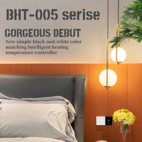 BHT-005-GC 220V AC 3A Thermostat pour le chauffage domestique intelligent pour échelle UE, contrôle du chauffage avec un seul capteur interne, BHT-005-GC