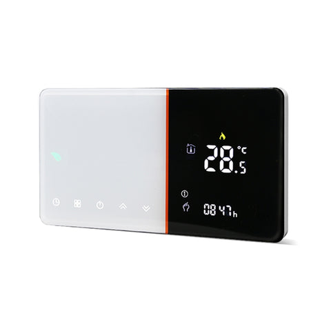 BHT-005-GCLW Thermostat pour l'éclairage domestique intelligent 220 V CA 3 A pour prise UE, contrôle de l'éclairage domestique avec un seul capteur intérieur et connexion WIFI, BHT-005-GCLW