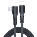 20W USB-C to 8 Pin Elbow Mobile Phone Data Cable - 1m/2m