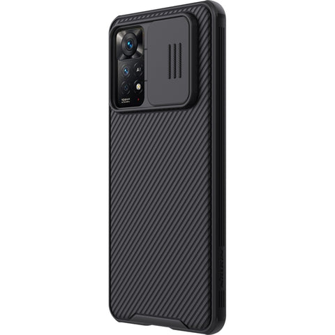 Per Xiaomi Redmi Note 11 Pro Global / 11 Pro Global 5G / 11 Pro+ 5G India / 11E Pro 5G NILLKIN Custodia per PC Black Mirror Pro Camshield (Blu Pavone), per Xiaomi Redmi Note 11 Pro Global
