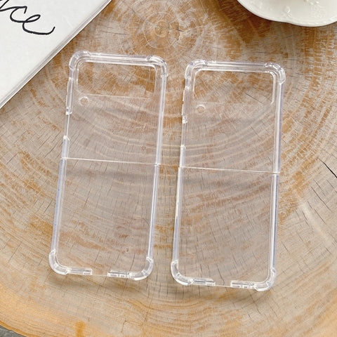 Per Samsung Galaxy Z Flip4 Custodia per telefono antiurto in TPU trasparente, For Samsung Galaxy Z Flip4