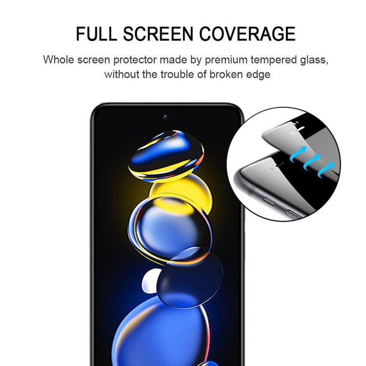 Full Glue Cover Screen Protector Tempered Glass Film For Xiaomi Redmi Note 11T Pro/11T Pro+/11T Pro+ Astro Boy Limited Edition                          ...
