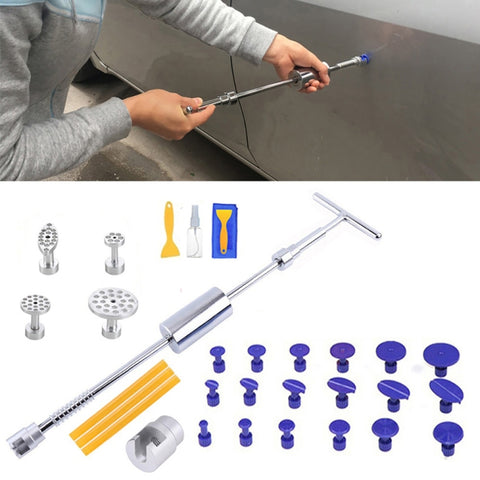 Instrument pour jantes Grandine et réparation amaccature sans vernis pour voiture - Kit complet pour réparation voiture D1 31 en 1"