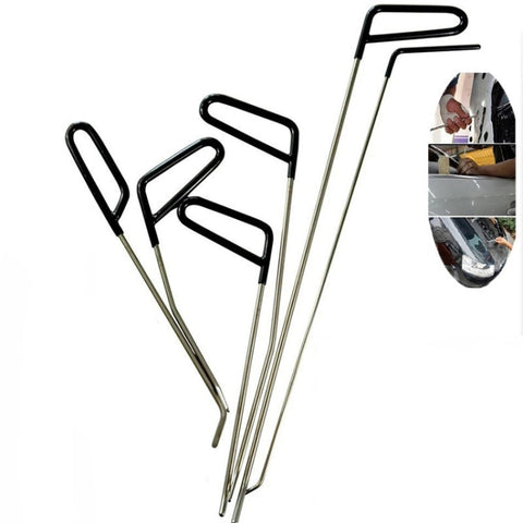 Q1 6 in 1 Kit di aste per ganci per rimozione ammaccature senza vernice per auto, Q1 6 in 1
