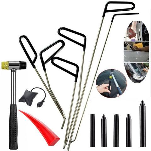 Q1 14 in 1 Kit di aste per ganci per rimozione ammaccature senza vernice per auto, Q1 14 in 1
