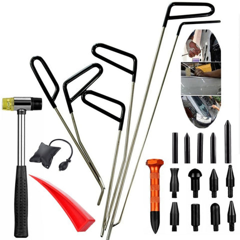 Q1 23 in 1 Kit di aste per ganci per rimozione ammaccature senza vernice per auto, Q1 23 in 1