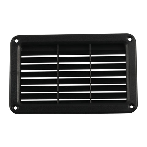 A6788 Copertura del pannello di ventilazione in plastica con feritoia rettangolare nera da 193x122 mm, 193x122mm