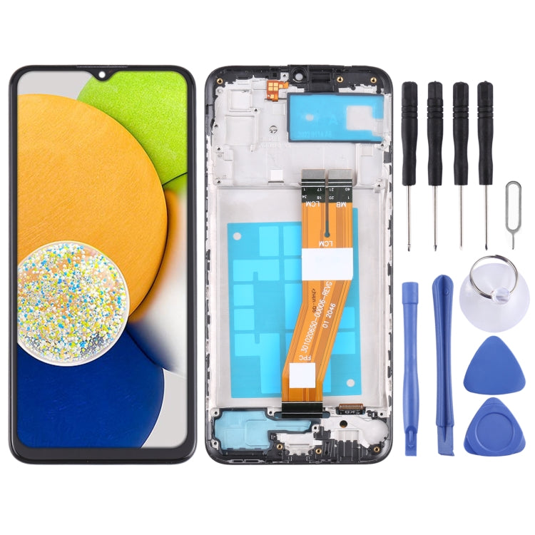 LCD Screen and Digitizer Full Assembly with Frame, For Samsung Galaxy A03s SM-A037U US Edition, For Samsung Galaxy A02s SM-A025F                        ...