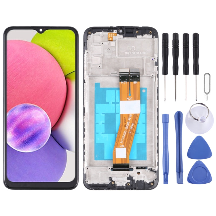 LCD Screen and Digitizer Full Assembly with Frame, For Samsung Galaxy A03s SM-A037U US Edition, For Samsung Galaxy A02s SM-A025F                        ...
