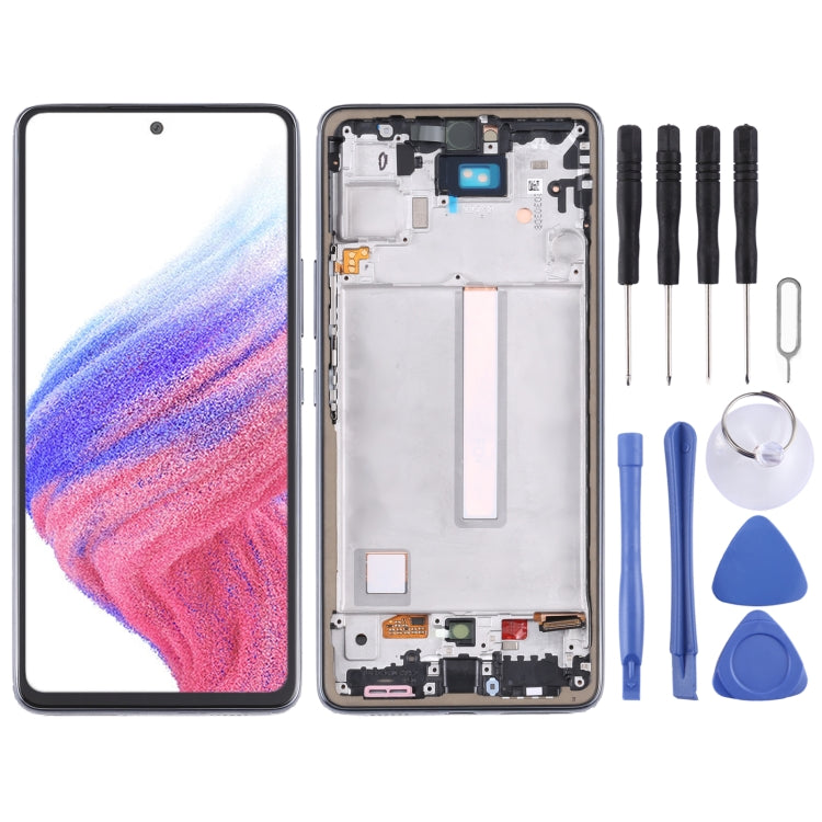 Original LCD Screen and Digitizer Full Assembly with Frame, For Samsung Galaxy A73 5G SM-A736B, For Samsung Galaxy A53 5G SM-A536B                      ...