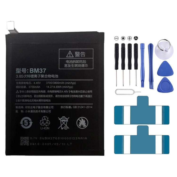 BN53 4820 mAh Li-Polymer Battery Replacement For Xiaomi Redmi Note 9 Pro 5G, BM37, BN51, BM52, BM4M, BM4Q, BN56, BM55, BN53, BN62, BM54, BM4X, BM4Y, BM5...