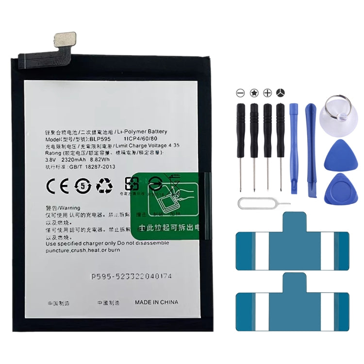 BLP855 4500 mAh Li-Polymer Battery Replacement For OPPO Reno6 Pro 5G / K9 Pro, BLP595, BLP603, BLP599, BLP611, BLP609, BLP621, BLP623, BLP635, BLP643   ...
