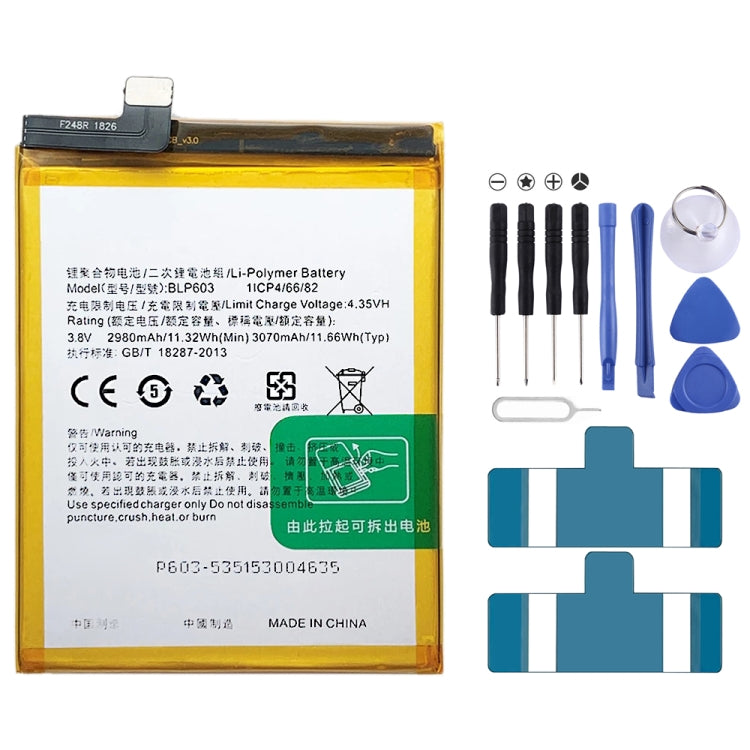 BLP855 4500 mAh Li-Polymer Battery Replacement For OPPO Reno6 Pro 5G / K9 Pro, BLP595, BLP603, BLP599, BLP611, BLP609, BLP621, BLP623, BLP635, BLP643   ...
