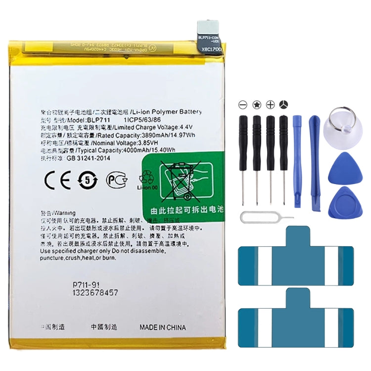 BLP855 4500 mAh Li-Polymer Battery Replacement For OPPO Reno6 Pro 5G / K9 Pro, BLP717, BLP711, BLP737, BLP735, BLP727, BLP755, BLP769, BLP767, BLP783   ...