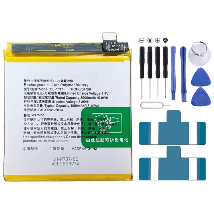 BLP855 4500 mAh Li-Polymer Battery Replacement For OPPO Reno6 Pro 5G / K9 Pro, BLP717, BLP711, BLP737, BLP735, BLP727, BLP755, BLP769, BLP767, BLP783   ...