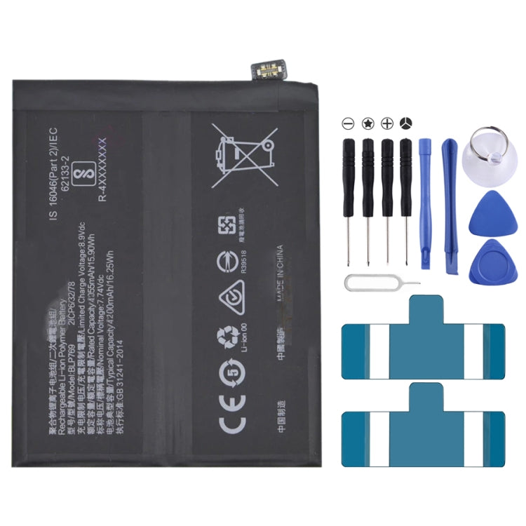 BLP855 4500 mAh Li-Polymer Battery Replacement For OPPO Reno6 Pro 5G / K9 Pro, BLP717, BLP711, BLP737, BLP735, BLP727, BLP755, BLP769, BLP767, BLP783   ...