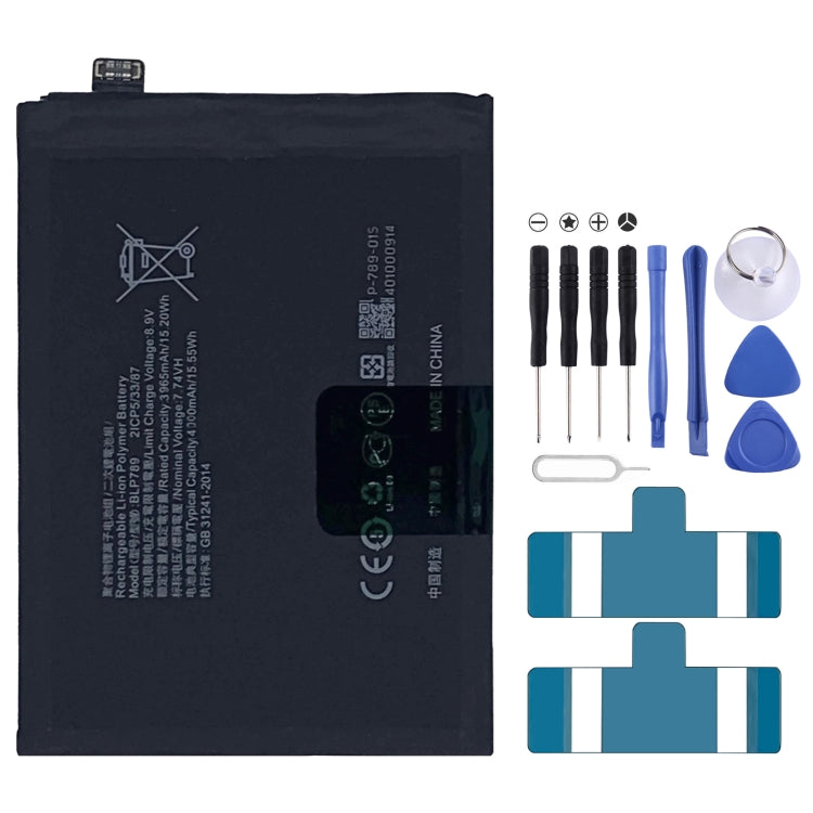 BLP855 4500 mAh Li-Polymer Battery Replacement For OPPO Reno6 Pro 5G / K9 Pro, BLP717, BLP711, BLP737, BLP735, BLP727, BLP755, BLP769, BLP767, BLP783   ...