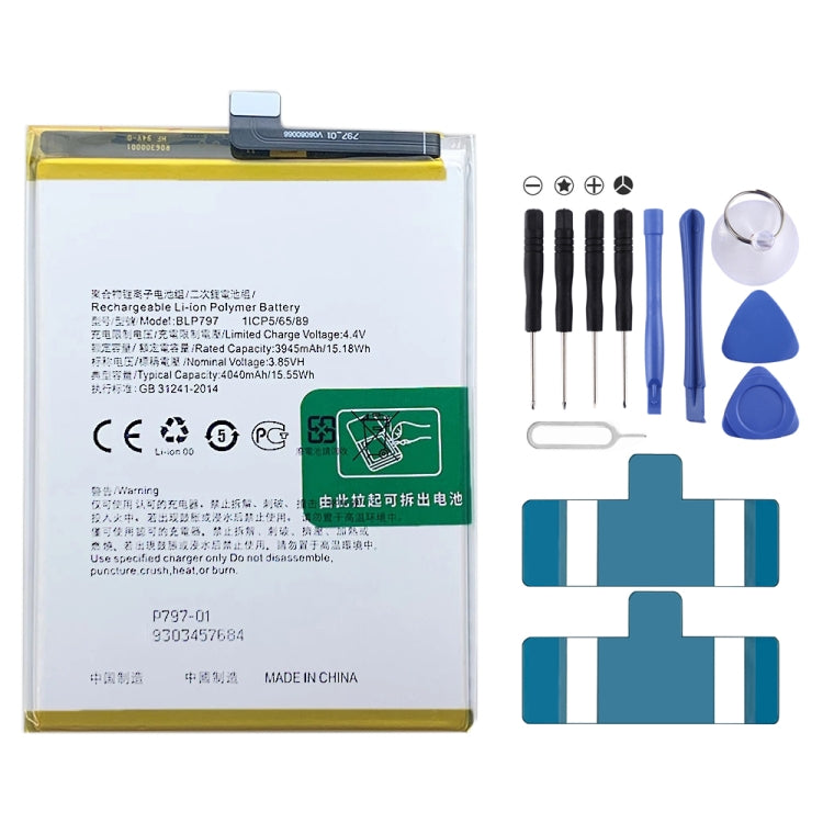 BLP855 4500 mAh Li-Polymer Battery Replacement For OPPO Reno6 Pro 5G / K9 Pro, BLP717, BLP711, BLP737, BLP735, BLP727, BLP755, BLP769, BLP767, BLP783   ...