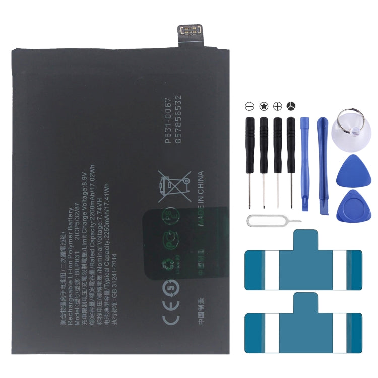 BLP855 4500 mAh Li-Polymer Battery Replacement For OPPO Reno6 Pro 5G / K9 Pro, BLP805, BLP851, BLP831, BLP851 For OPPO F19 / F19s, BLP757, BLP751, BLP73...