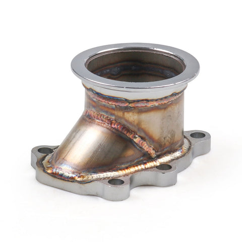 Adattatore V-band per tubo obliquo turbo da 63 mm modificato per auto con flangia di serraggio, Turbo Down Pipe Adapter