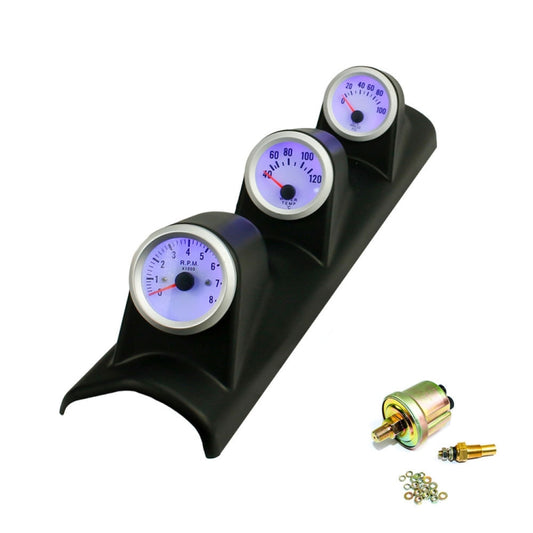 contagiri-3-in-1-modificato-per-auto-indicatore-della-temperatura-dell-acqua-indicatore-della-pressione-dell-olio-con-guida-a-sinistra-a-tre-fori-3-in-1 - immagine 1