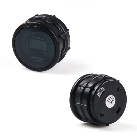 Indicatore del rapporto carburante aria misuratore analogico digitale per auto universale AFR da 52 mm 12 V, Air Fuel Ratio Gauge