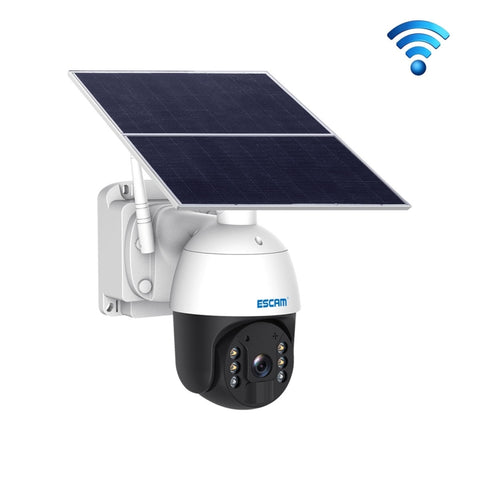 ESCAM QF624 Télécaméra IP PT avec panneau solaire WiFi étanche 1080P HD IP66 sans batterie, QF624