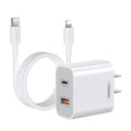 REMAX RP-U68 20W USB+USB-C/Type-C Dual Interface Fast Charger Set, CN Plug, EU Plug, UK Plug, US Plug