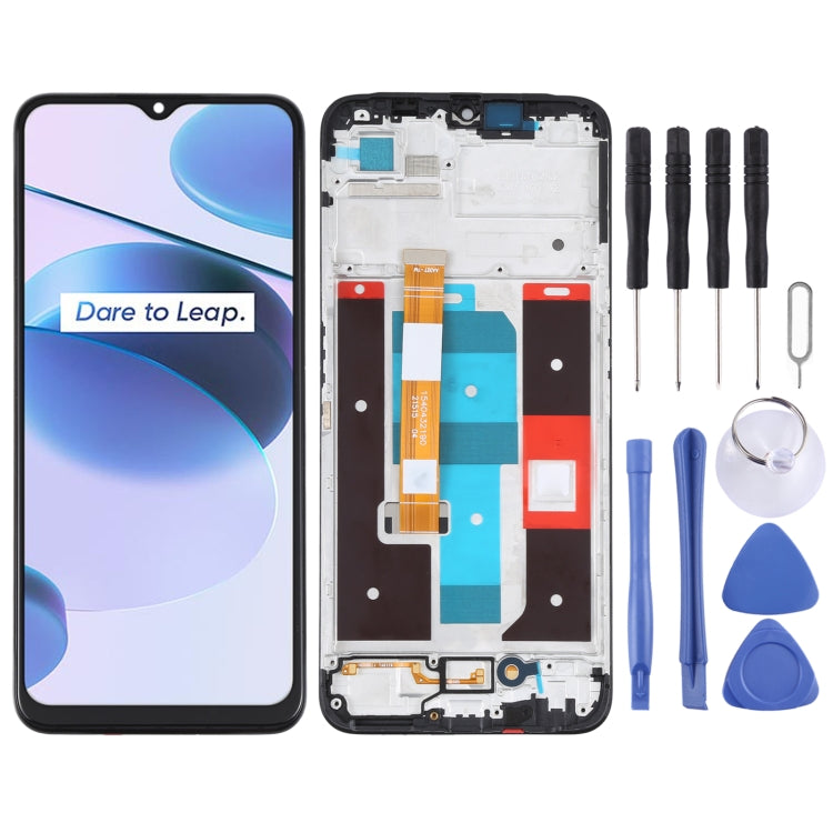 LCD Screen and Digitizer Full Assembly with Frame, For Realme C35 RMX3511, For Realme C31 RMX3501, For TCL 30E / 30 SE, For TCL 30 T676H / 30 5G T776H  ...