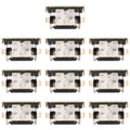 10 PCS Charging Port Connector, For Huawei Nova 7 5G/Honor 30, For Huawei Nova 8 Pro 5G/Honor V40 5G, For Xiaomi Pad 5/Pad 5 Pro/Redmi Note 11E Pro     ...