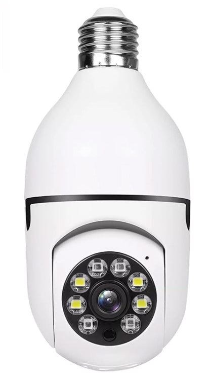Lampadina Telecamera WiFi A6 2MP HD con Rilevamento Movimento, Audio.