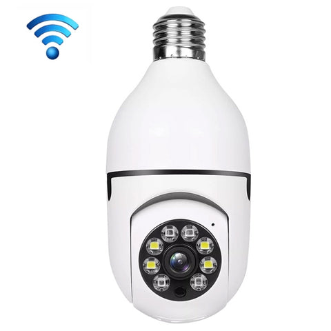 Lampadina Telecamera WiFi A6 2MP HD con Rilevamento Movimento, Audio.