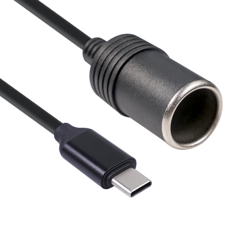 30cm Type-C Car Cigarette Lighter Power Adapter Cable