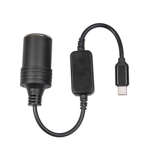 3710-03 Cavo adattatore di alimentazione boost per presa accendisigari da auto tipo C da 5 V a 12 V da 30 cm, 30cm Type-C - Novalix Store