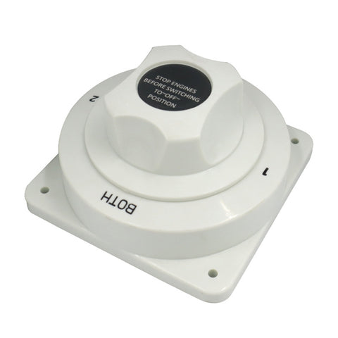 Interruttore di spegnimento della batteria dello yacht per camper da 300 A. Interruttore di protezione marina a quattro velocità, Power Off Switch(White)