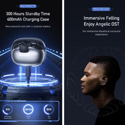 Auricolari Bluetooth Wireless da Gioco Awei T52