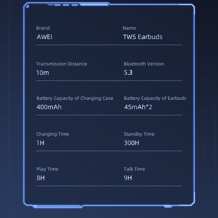 auricolari-bluetooth-da-gioco-wireless-awei-t52-t52 - immagine 7