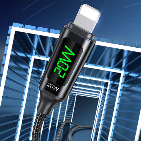 awei CL-123L Cavo di ricarica rapida dati da USB-C/Type-C a 8 pin da 1 m, CL-123L