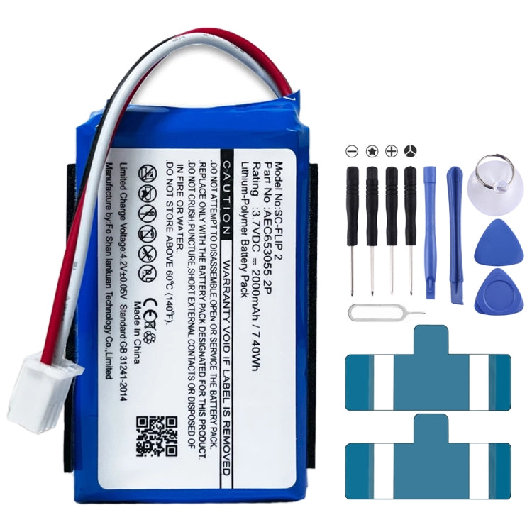 For JBL Charger 2+/Charge 2 Plus/Charge 3 2015 GSP1029102R 310SL P763098 6000mAh Battery Replacement, For JBL Charger 2+/Charge 2 Plus/Charge 3 2015    ...