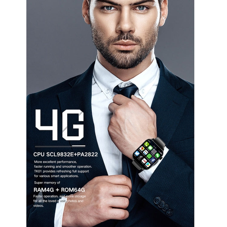 Rogbid Brave 3 Schermo TFT da 1,99 pollici Android 9.1 LTE 4G Smart Watch, supporta il riconoscimento facciale, Brave 3