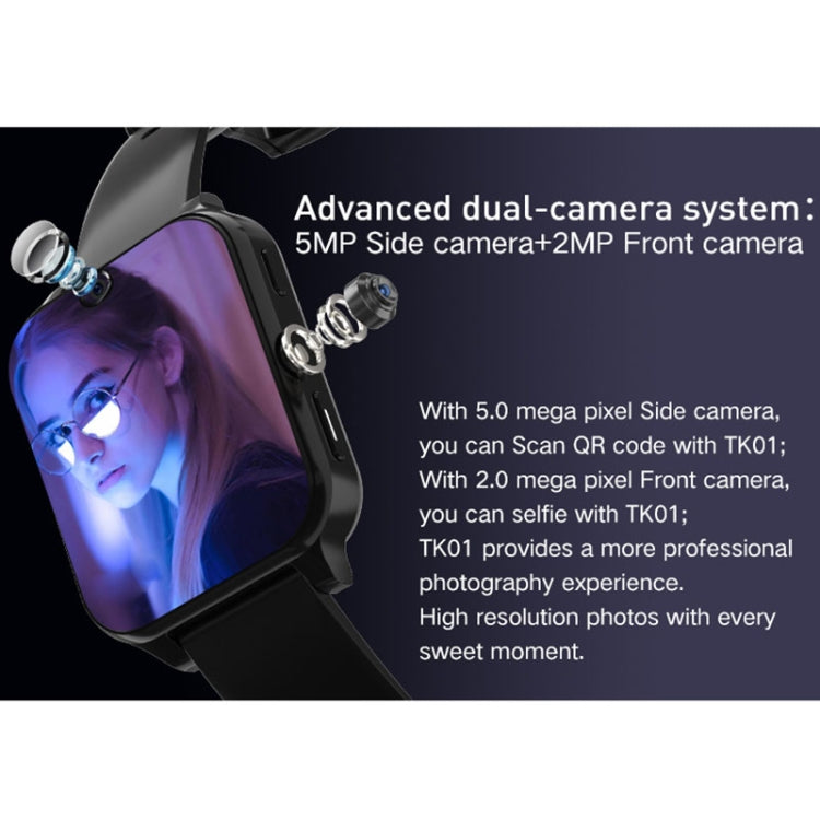 Rogbid Brave 3 Schermo TFT da 1,99 pollici Android 9.1 LTE 4G Smart Watch, supporta il riconoscimento facciale, Brave 3