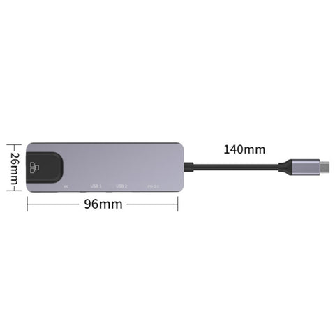 Docking station HUB multifunzionale portatile USB-C / Type-C Onten OTN-UC920S, OTN-UC920S
