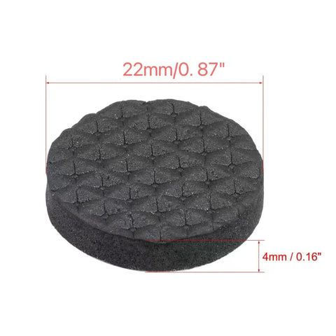 2 poggiapiedi rotondi in EVA plaid da 22 mm per divano da tavolo, antiscivolo e antirumore, 22mm - Novalix Store