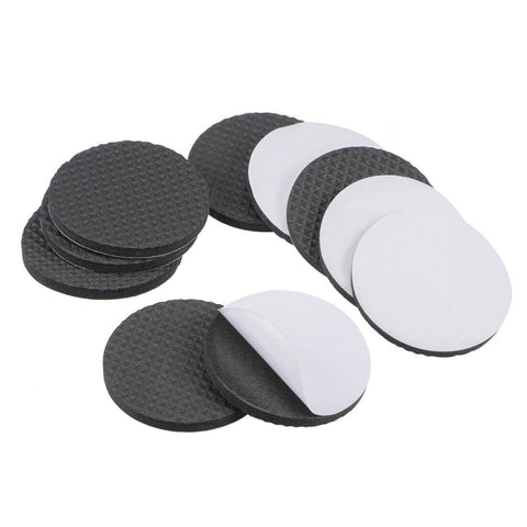 2 poggiapiedi rotondi da 46 mm in plaid EVA per divano da tavolo, antiscivolo e antirumore, 46mm - Novalix Store