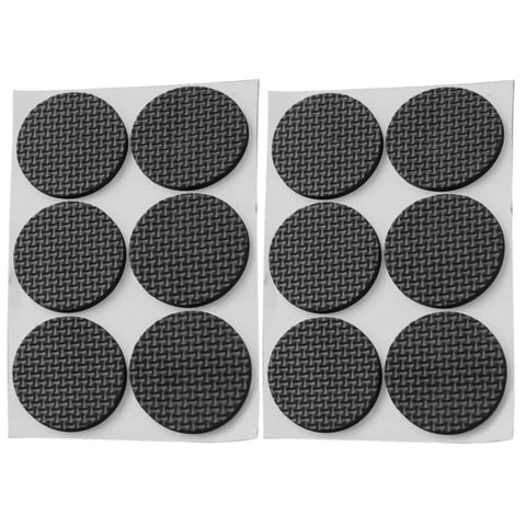 2 poggiapiedi rotondi da 46 mm in plaid EVA per divano da tavolo, antiscivolo e antirumore, 46mm - Novalix Store