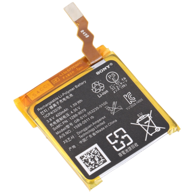 For Samsung Gear Live SM-R382 300mAh EB-BR382ABE Battery Replacement, For SONY Smart Watch 3, For HUAMI AMAZFIT GTS 2 / GTS 2 Mini, For Amazfit GTR 2 / ...