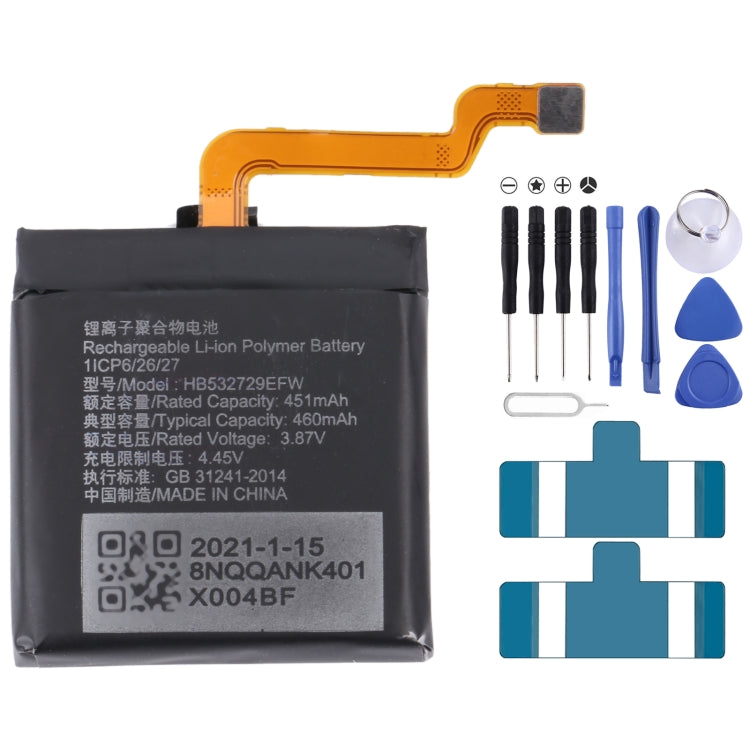 For Samsung Gear Live SM-R382 300mAh EB-BR382ABE Battery Replacement, For SONY Smart Watch 3, For HUAMI AMAZFIT GTS 2 / GTS 2 Mini, For Amazfit GTR 2 / ...