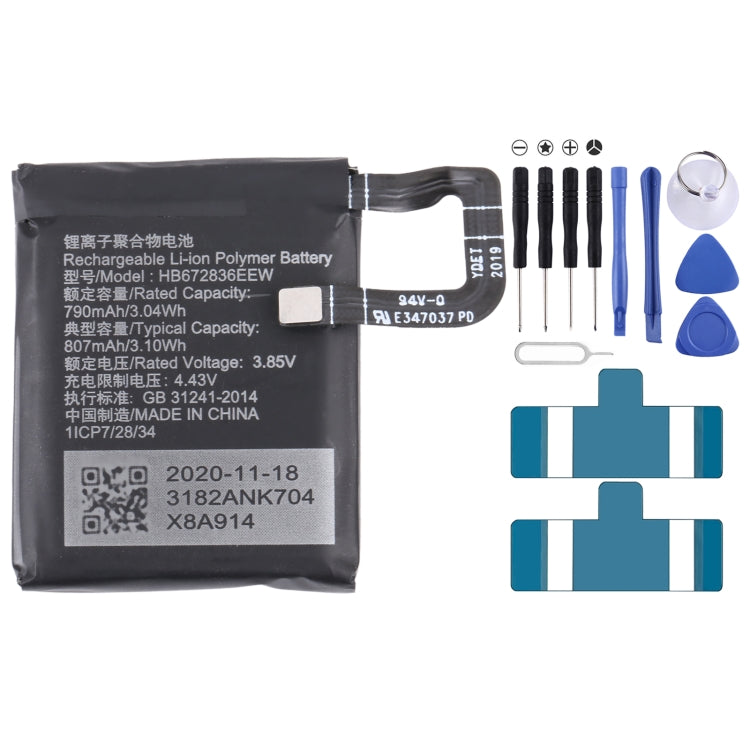 For Samsung Gear Live SM-R382 300mAh EB-BR382ABE Battery Replacement, For SONY Smart Watch 3, For HUAMI AMAZFIT GTS 2 / GTS 2 Mini, For Amazfit GTR 2 / ...