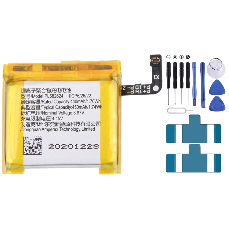 For Samsung Gear Live SM-R382 300mAh EB-BR382ABE Battery Replacement, For SONY Smart Watch 3, For HUAMI AMAZFIT GTS 2 / GTS 2 Mini, For Amazfit GTR 2 / ...